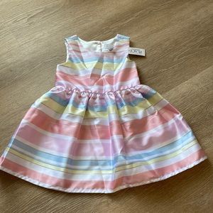 Pastel stripe sleeveless dress - 4T